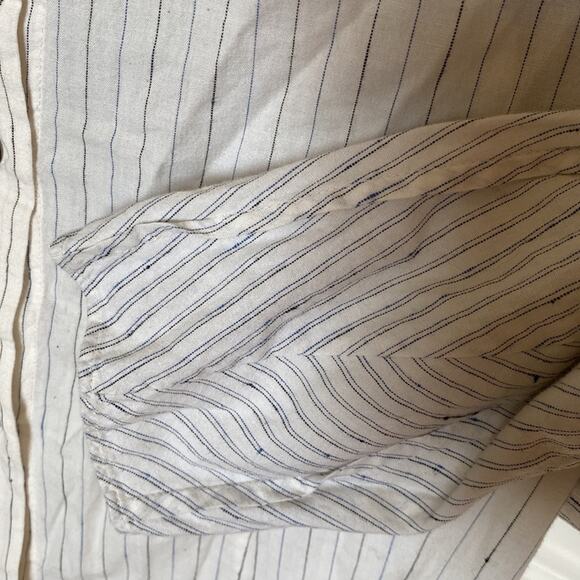 La Vie Rebecca Taylor Ruching Detail Long Sleeve Blouse w/ Puff Sleeve & Rufflin - Picture 15 of 16